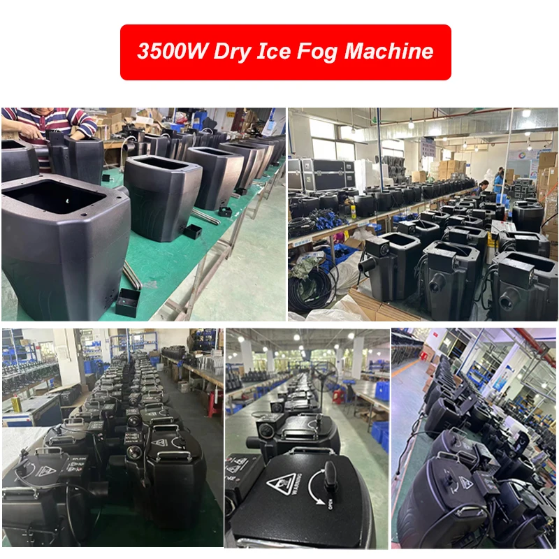 Wedding DJ Equipment Low Ground Fogger Water Heavy Smoke Machine 3500W Mini Dry Ice Fog Machine for Halloween Stage Party Events