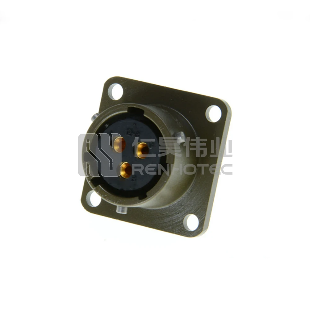 MS3112E12-3S 3 Pin Bayonet Coupled Panel Mount Socket Mil-C-26482 Assembly