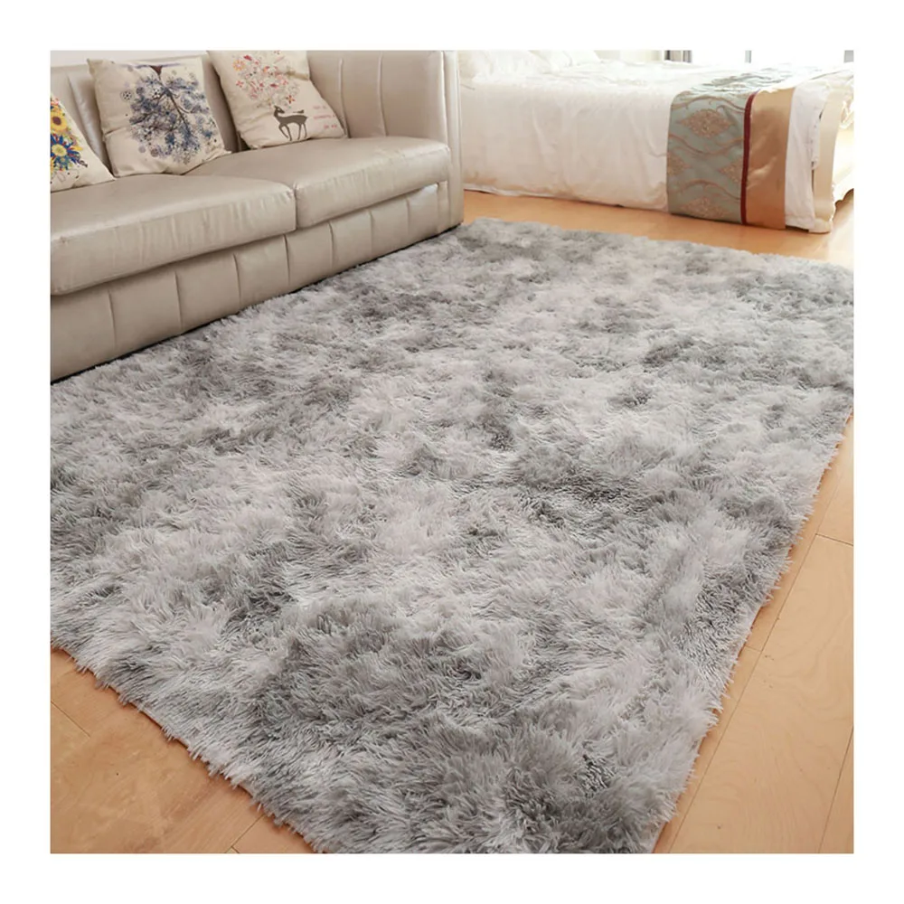 Ворс 30 мм, ворсовый напольный коврик, мягкий комнатный плюшевый коврик, ворсистый коврик, коврик из индейки с градиентом, темно-серого цвета, ворсистые ковры 9x12