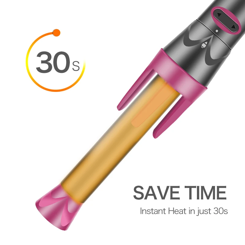 Mkboo wholesale three barrel curling iron automatic 360 rotating electric curling iron wand