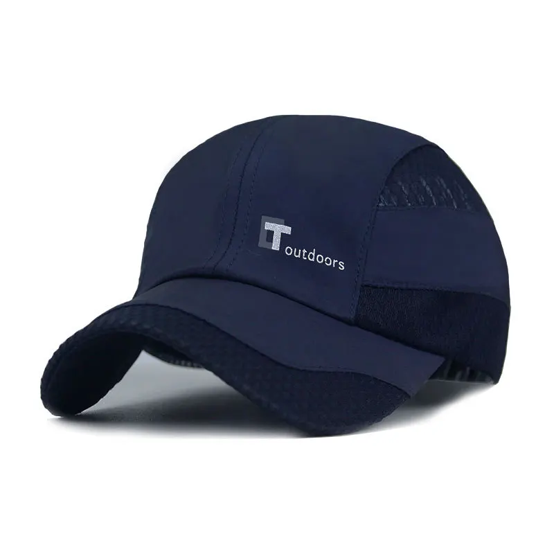 New American Flag Embroidery Baseball Cap Printed Five-star Mesh Sunscreen Breathable Sports Cap Trucker Hat