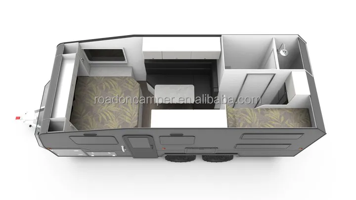 4*4 Austrailan new style Hot Sale Caravan Camp Tourist Trailer Hard Top Caravan Travel Trailer off road camper hard top caravan