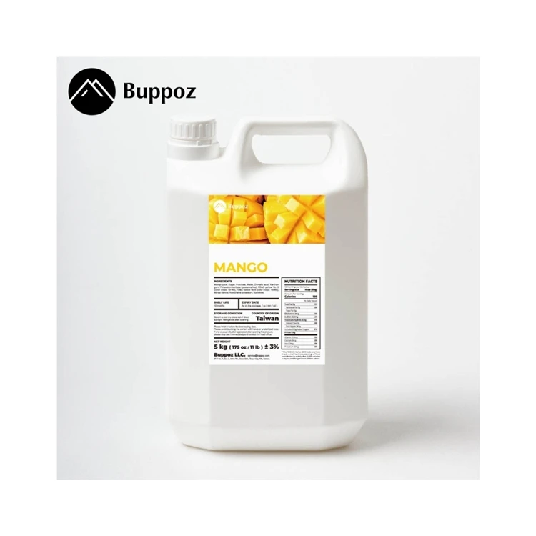 China Popularity Mango Syrup Taiwan Bubble Tea Concentrate Fruit Syrup For Drinks