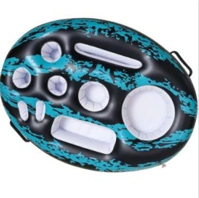 Custom Air Inflatable Ice Bucket Outdoor Beer Drinking Cup Holder Pvc Round Inflatable Ice Cooler Bucket