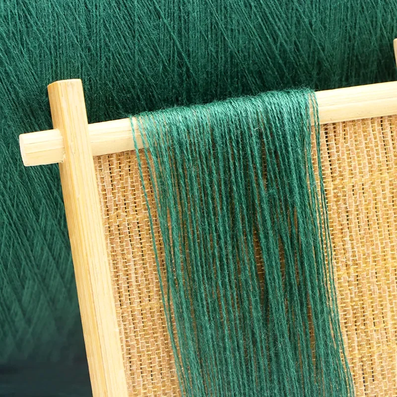 Factory wholesale soft and chunky recycled handspun yarn 32S/2 dyed 70% polyester 30% viscose blended yarn braided recycled yarn