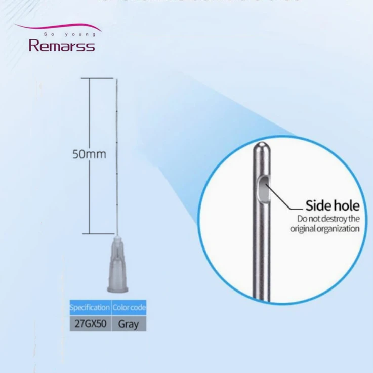 hot selling micro cannula 18G70mm for Korea filler beads max hyaluronic acid breast  injection