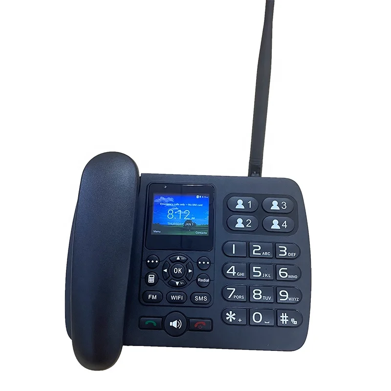 FDD TDD WCDMA GSM Cordless Desktop Telephone Wifi Handset Desk Phone Fixed Wireless Phone