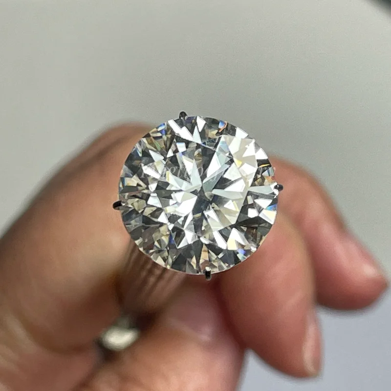 FL Clarity D Color Loose Moissanite 100% Pass Tester 3 Excellent White Round Lab Created Diamond Moissanite 1 2 3 Carat Stone