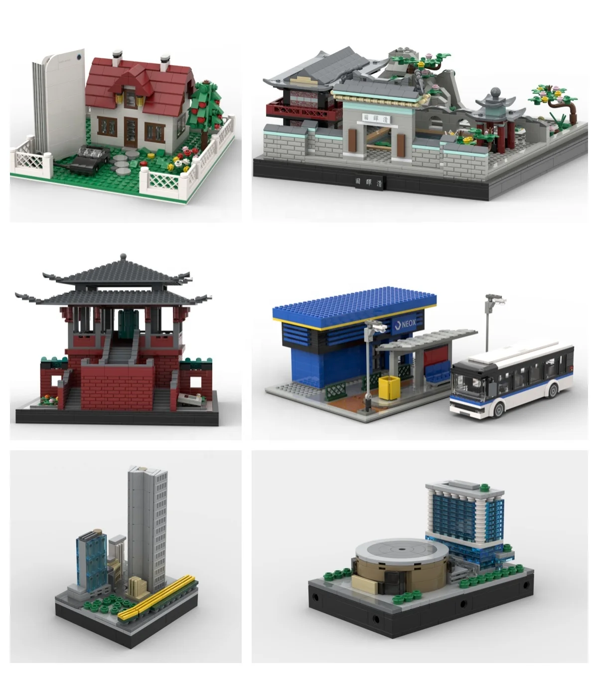 Jizai Custom Novelty Gifts  minebrick Angle figure 3D Character alegos construction moc Custom Brick Figures
