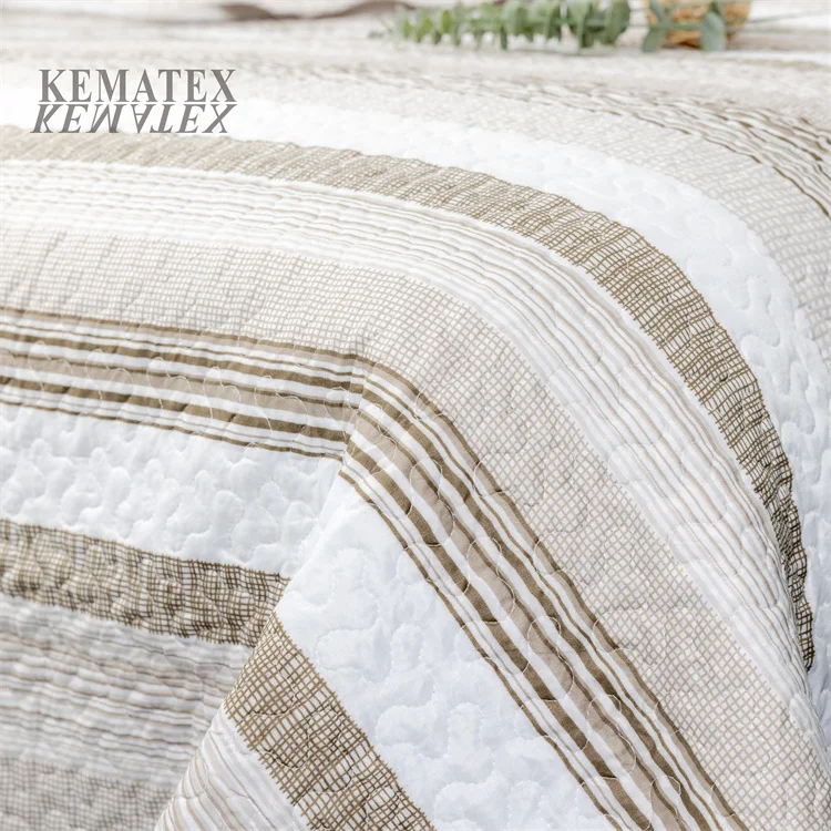  Modern design Breathable Washable Super Soft Cotton Embroidery polyester quilt comforter