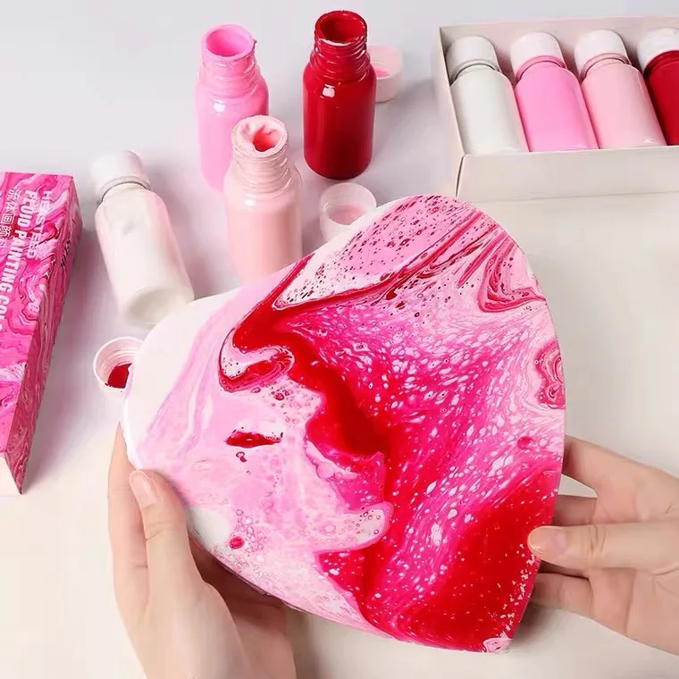 KHY Cute Diy Fluid Bear Bearbrick 1000% White Brick Figurine For Fluid Pour Painting