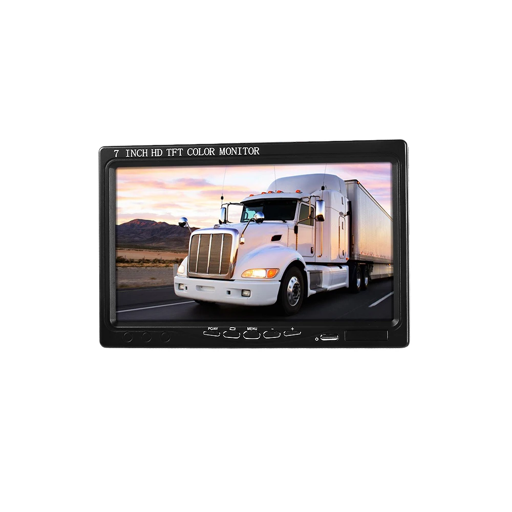 Factory New Products 7inch Car Tv Bus Camper Van Car Monitor Lcd Screen With AV HD MI VGA Interface for Bus Truck Forklift