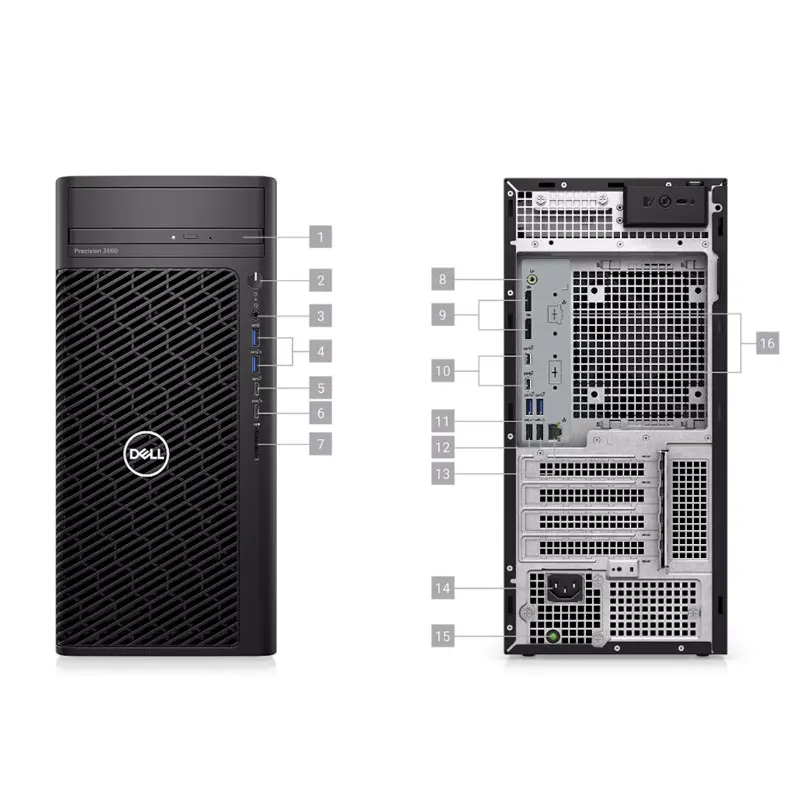 DELL T3660 Workstation Laptop I7 I9 Intel  Workstation Video GPU Tower PC Computer Xeon Workstation