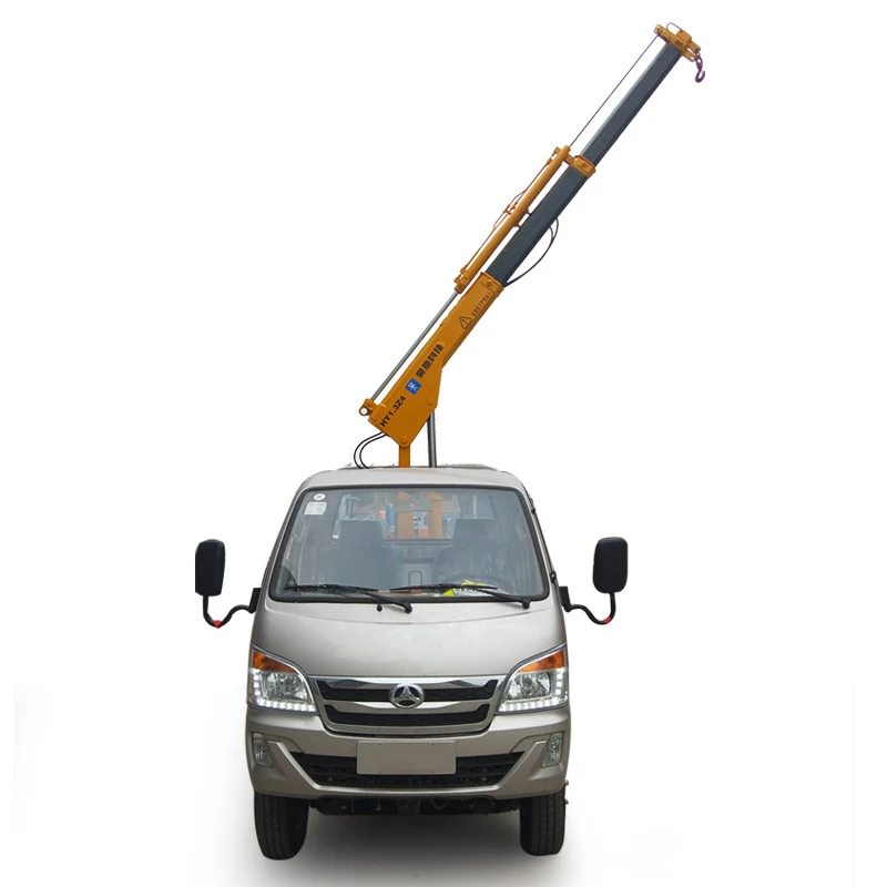 Small Hydraulic Hitch Mounted Pickup Truck Crane with Cable Winch
