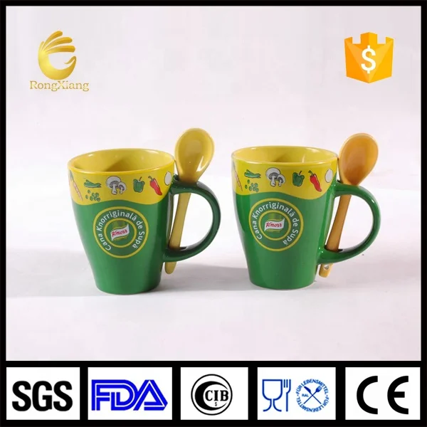 Hunan manufacturer promotional ceramic mug nestle milo mug with custom logo and packing