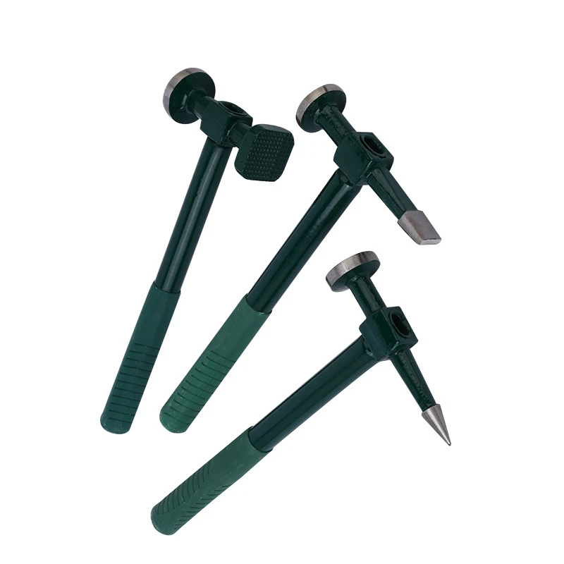 Auto Body Metal Repair Garage Hand Tools Set-Dent Beater Bumping Hammer and Car Panel Beating Hammer Vehicle Tools