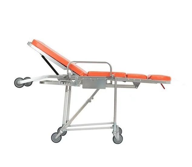 Hot sale Professional Stair  ambulance stretcher Emergency Automatic Loading Hospital Aluminum Ambulance Chair Stretcher