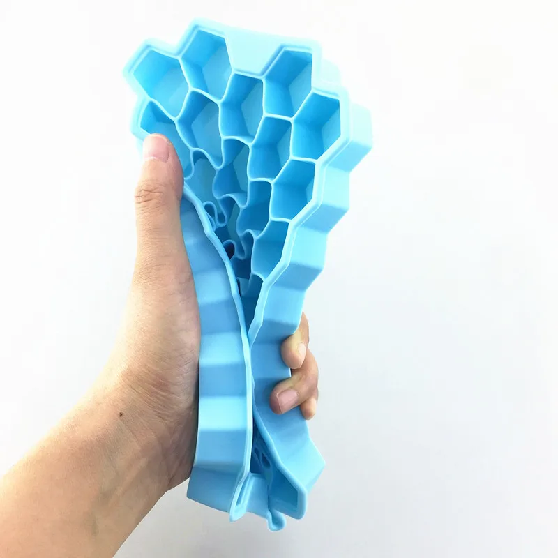 Food Grade Silicone ice lattice Reusable Flexible Silicone Ice Cube Tray Mold For Cold Drink Fruit Juice Beer Silicone ice latti