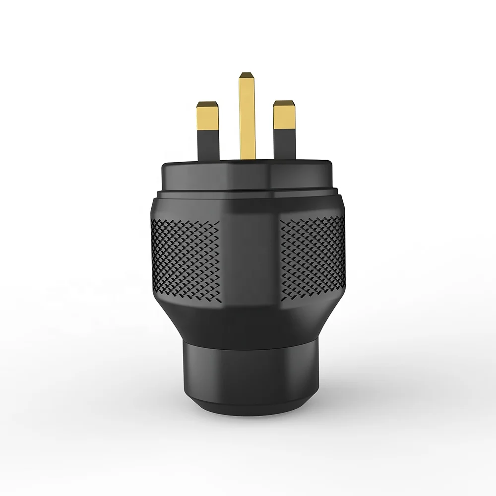 Viborg Pure Copper Gold Rhodium Silver Plated 13A Mains Power Plug UK Connectors UK Power Plugs