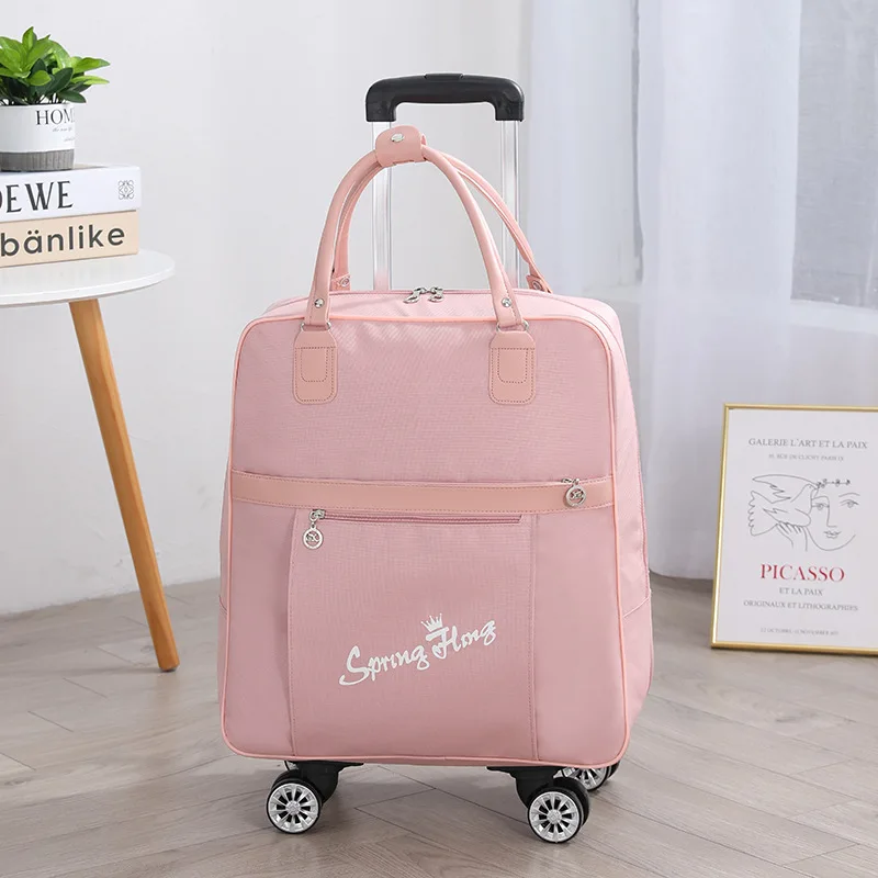 Fashion Trolley Luggage Travel Backpack Large Capacity Duffle Bags Rolling With Wheels Bag Business Suitcase Laptop Schoolbag