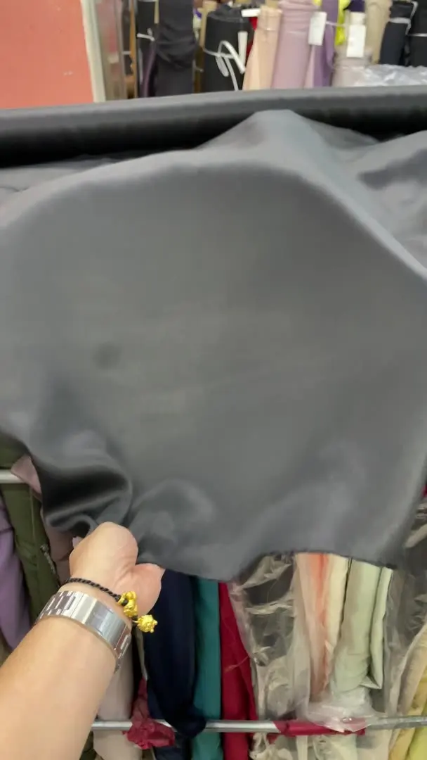 30mm Eco-Friendly Silk Double-Sided Satin Fabric High Quality Glossy Smooth Garment Scarf with Plain Style on Both Sides