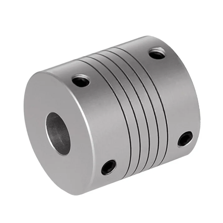 Shaft coupler 2mm To 12mm OD 12x63mm parallel lines Flexible Coupling Aluminum Alloy
