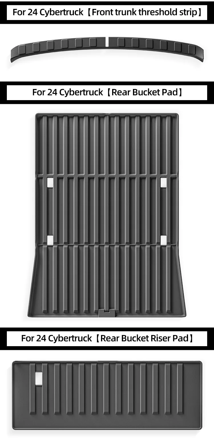 Trunk Lower Bed Storage Mat for Tesla Cybertruck 2024 Frunk Mat Rear Sub Trunk Mat