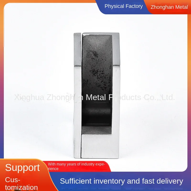 Modern Design 304 Stainless Steel Glass Clip Bathroom Sandwich Plate Bracket Hardware Accessories Fixed & Secure