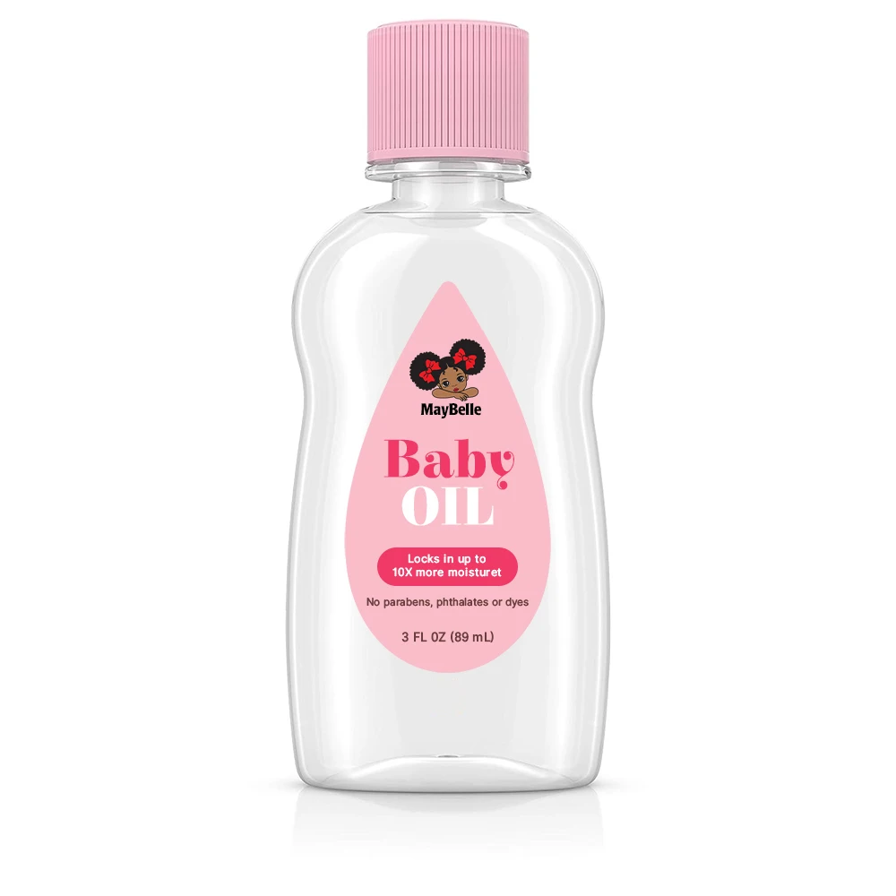 Private Label Enriched With Shea & Cocoa Butter Moisturizing And Whitening Baby Oil Hypoallergenic Baby Oil For Skin