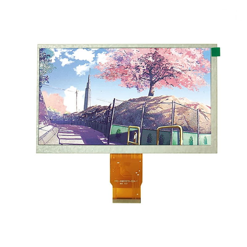 High Brightness 1024*600 Resolution 7 inch IPS TFT LCD Module RGB Interface 7 inch Display Module 50 Pins