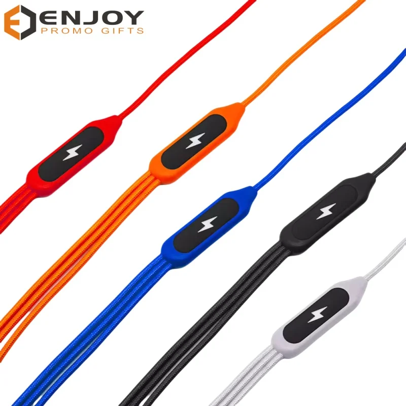 Promotional & Business Gifts  New Product Ideas Gift Items 5 in1 nylon charging cable.