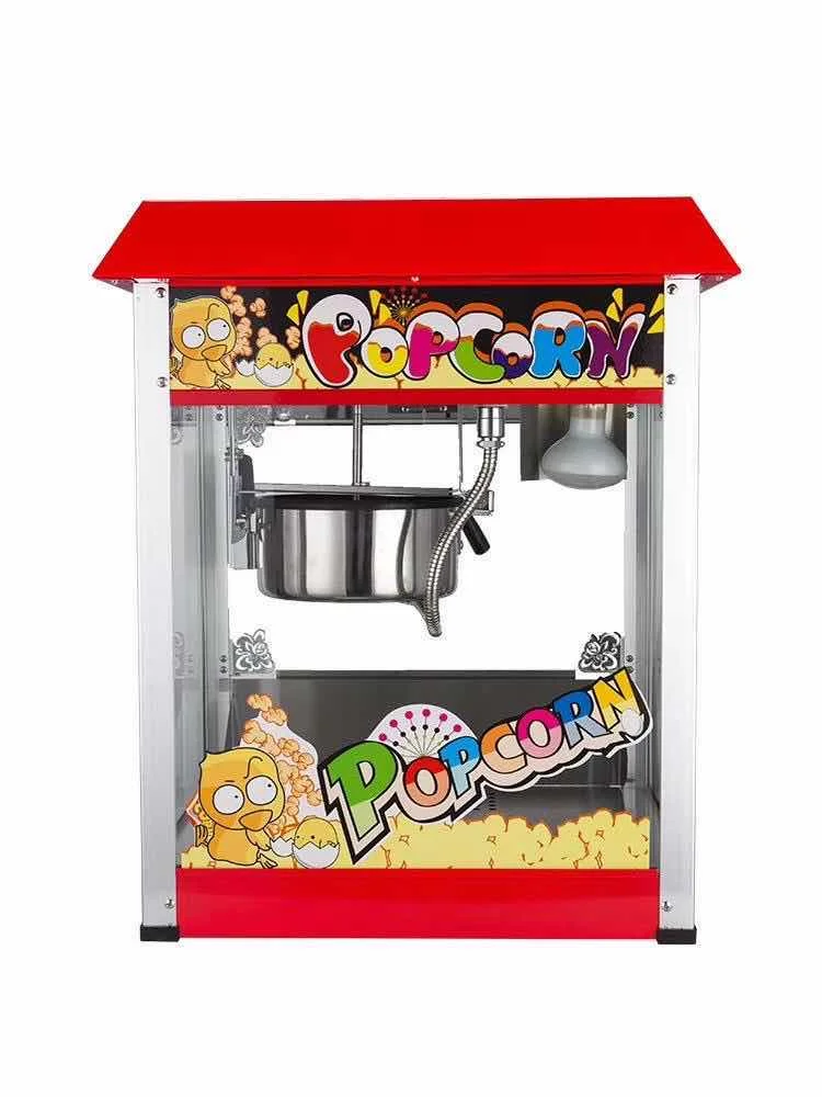 Stainless Steel Hot Selling Professional Electric Popcorn Machine 8 oz  Quick And Easy Commercial With Switch