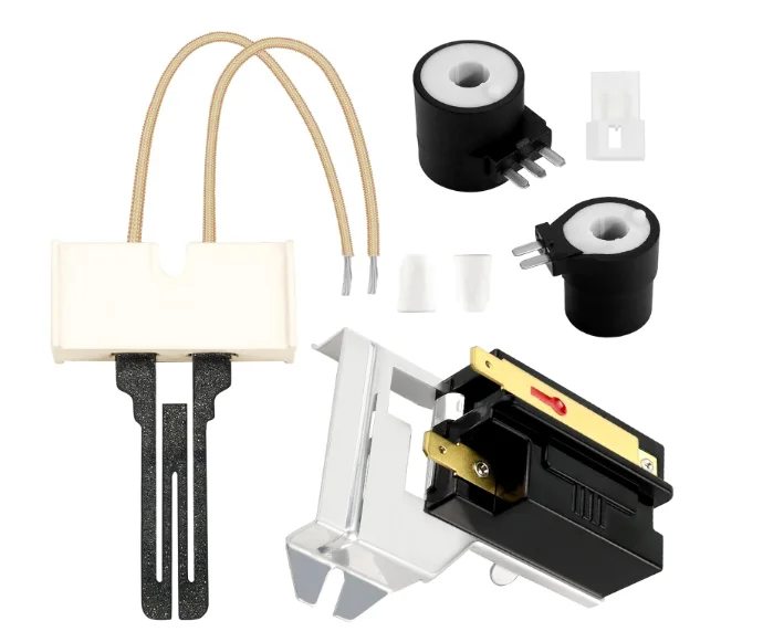 Dryer Repair Kit Contains 279311 Igniter 279834 Gas Valve Coil 338906 Flame Sensor Fit for Ken.more Whirlpool Maytag Gas Dryers