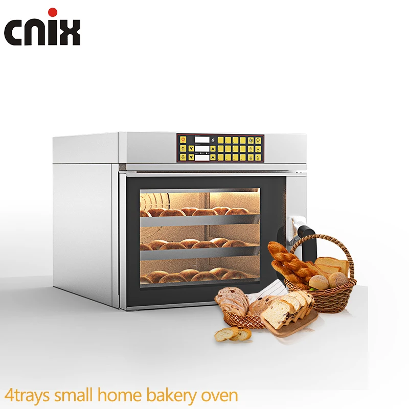 new style factory price baking equipment 4 tryas small home used bakery oven
