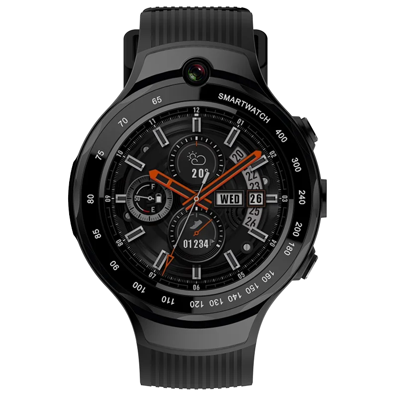 2019 интеллектуальные часы GPS Двойная камера умные часы android с монитором сердечного ритма