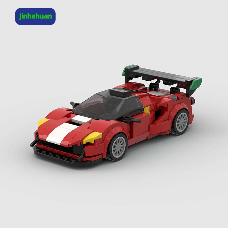 moc bricks bricks sets technik red super car model building blocks for adults building block sets car