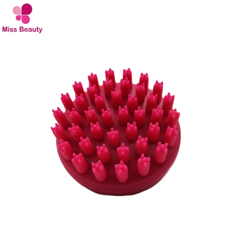 ручная головка, мягкая силиконовая неровная щетина, Массажная щетка для кожи головы для мужчин, женщин, детей, домашних животных
