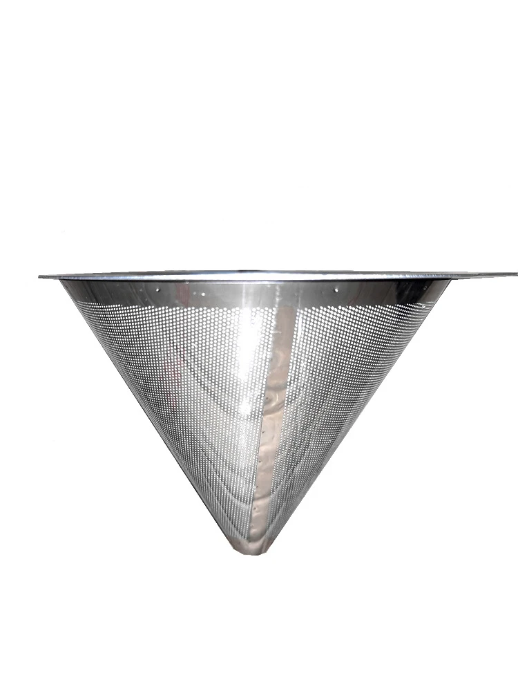 304 Stainless Steel Double Layer Filter-Free Funnel with Bracket Drip V60 Coffee Filter for Kitchen Tools