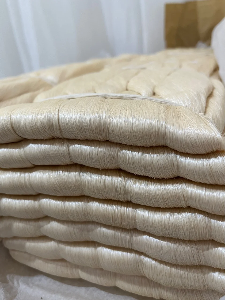 Jiali textile products 100% Natural tussar Silk 33/37D Grade AA