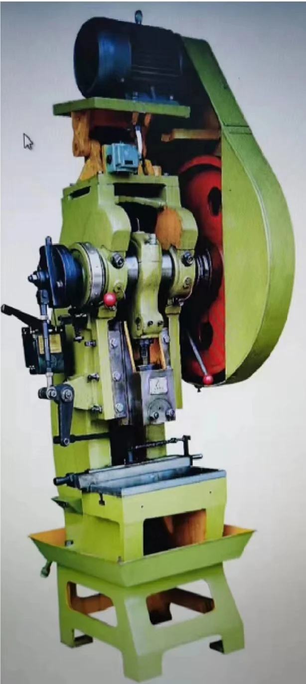 Automatic metal cowboy buckle I-buckle jeans button surface punching machine button making machine for Denim thick fabric