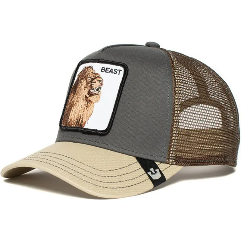 Wholesale Personalized Custom Logo Animal Cartoon Mesh Embroidered Trucker Hat cap
