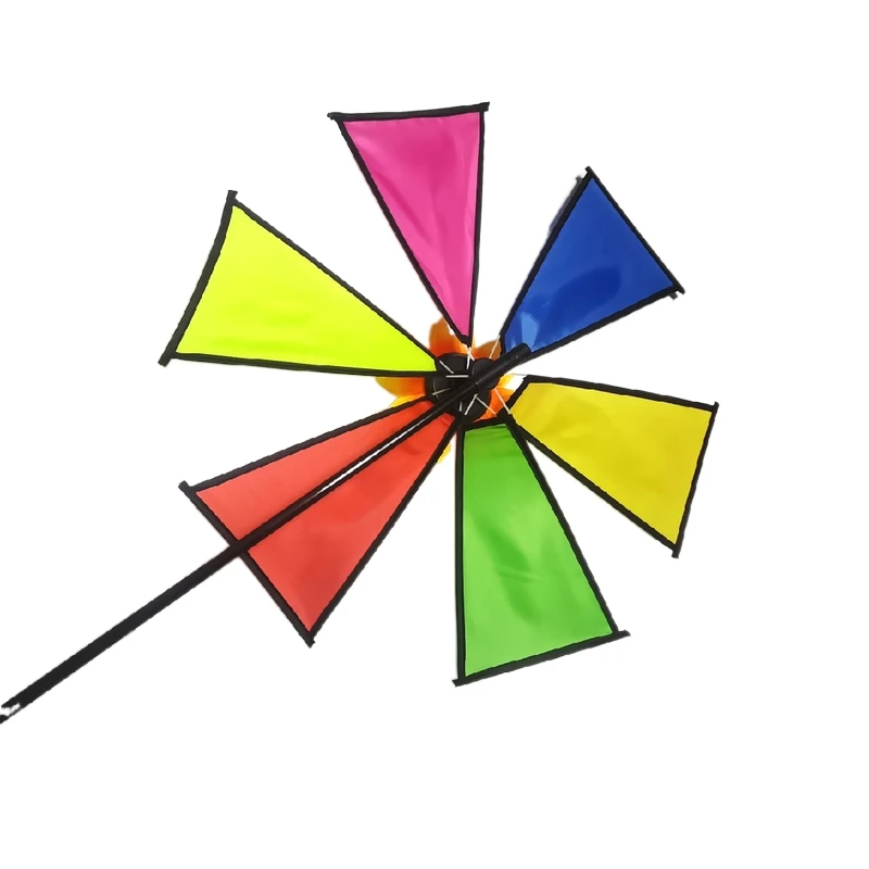 29 Inch 52 cm Triangle  Removable  Large Pinwheel Decorative Windmill Toy For Kids/Garden