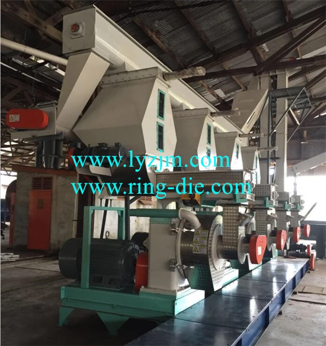 CE MZLH678 / MZLH768 Wood sawdust grass pellet machine wood granulator, 2-4t/h sawdust pellet processing machine