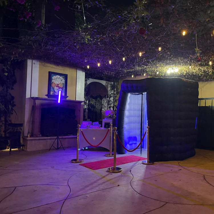 Fast Delivery Portable Customized Air 360 Photo Booth Enclosure Inflatable Cube Backdrop Tent For Party Wedding Event Decoration