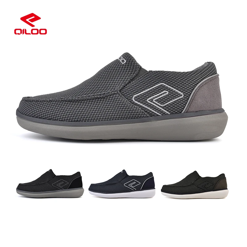 QILOO 2024 Casual Shoes High Style Driving Walking Trainers Suede Fabric Upper Mesh Lining Comfortable Cushioned Durable Outsole
