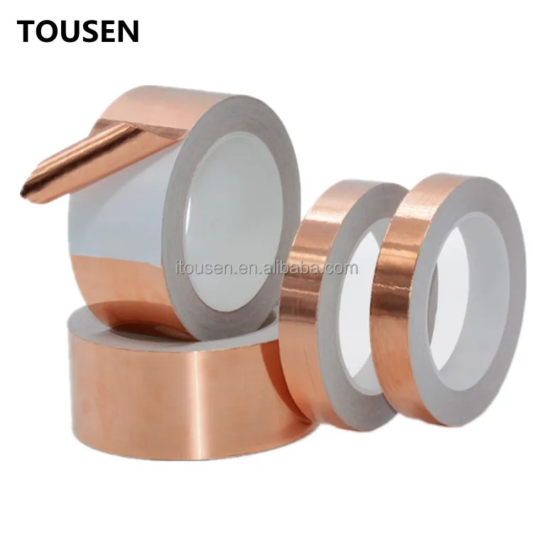 CUSTOMIZED High Quality Tiffany Lamp Accessory Material 5mm Width Insulated Copper Foil Tape for EMI interference