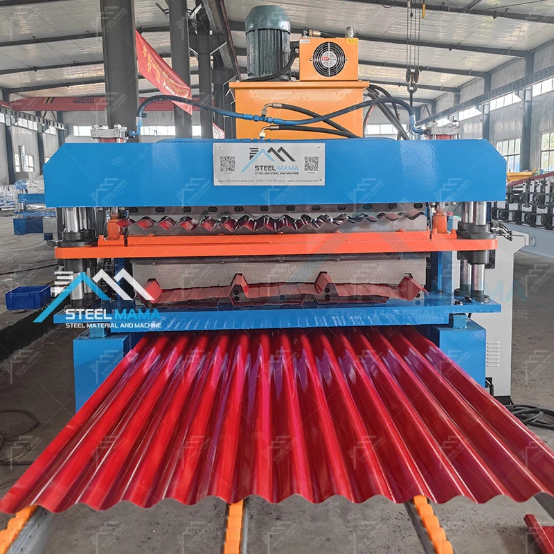 Factory Direct Sales Double Layer TR4 IBR Trapezoidal And 988 Corrugated Metal Roofing Sheet Cold Roll Form Machine