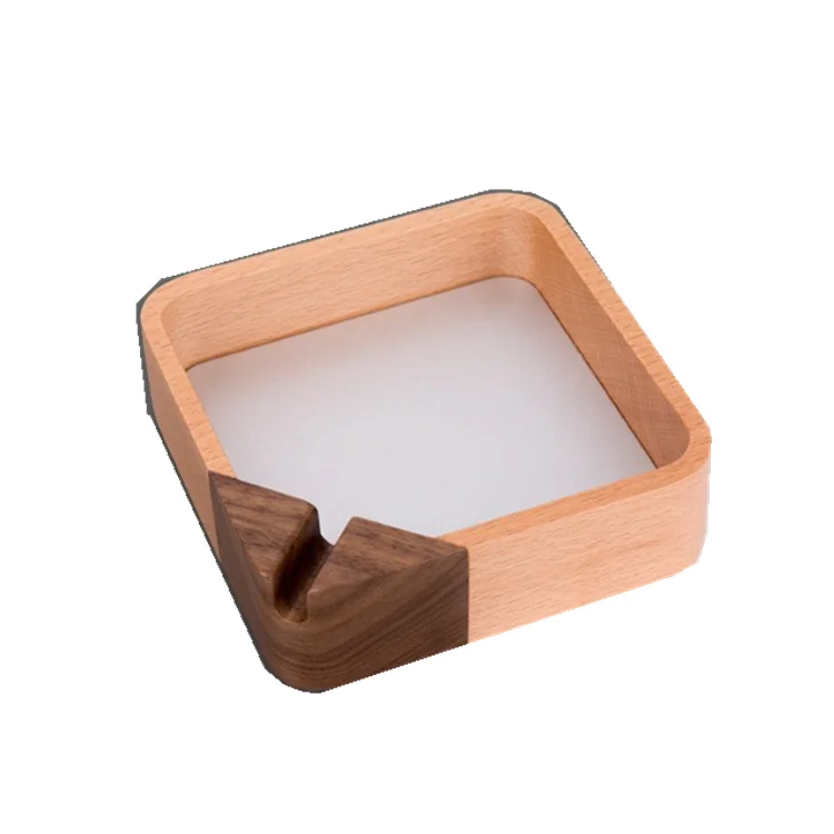 
New Handmade House Shaped Cheap Cool Bamboo Ashtray 
