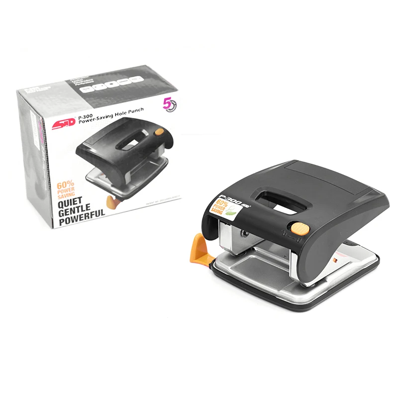 P-300 Office Personalized Portable Multi Manual Decorative 30 Sheet Capacity 2 Circle Double 5.5mm Power Saving Paper Hole Punch
