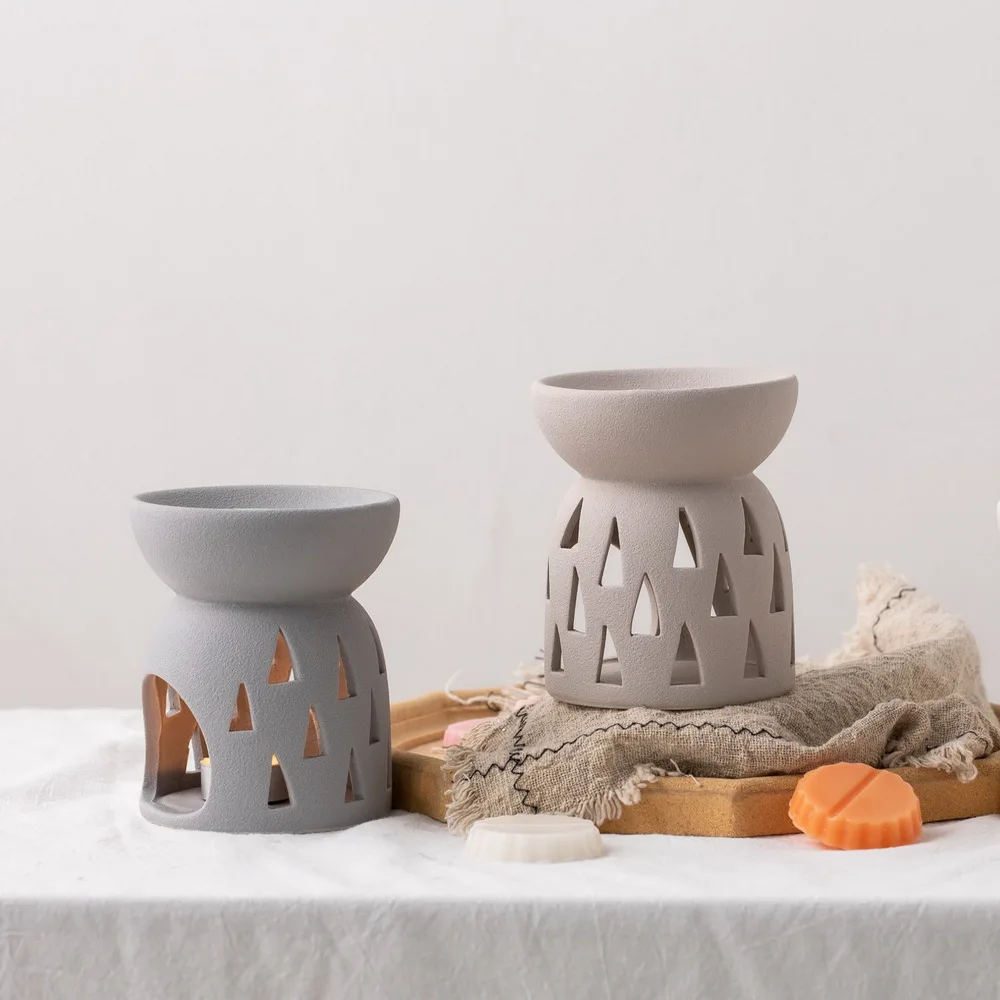 Customization Candle Warmer Elegant Fragrance Electric Wax Burner 2 In 1 Candle Warmer Ceramic Wax Melter Essential Oil Burner